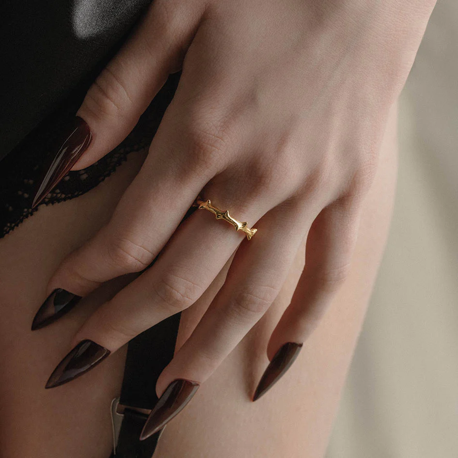 TAUNT. Thorn Stacking Ring - Gold