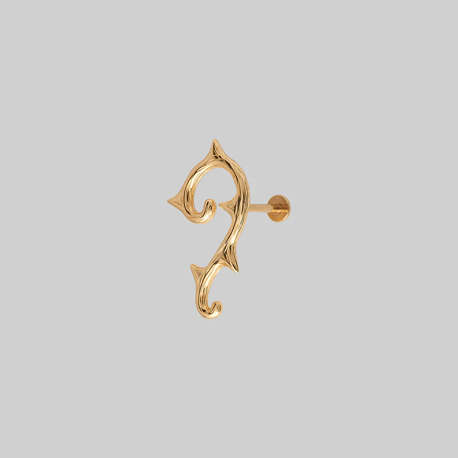 TAUNT. Thorn Stud Earring - Gold - Image 6