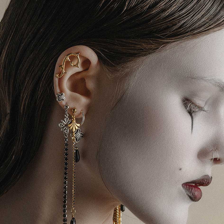 TAUNT. Thorn Stud Earring - Silver - Image 4