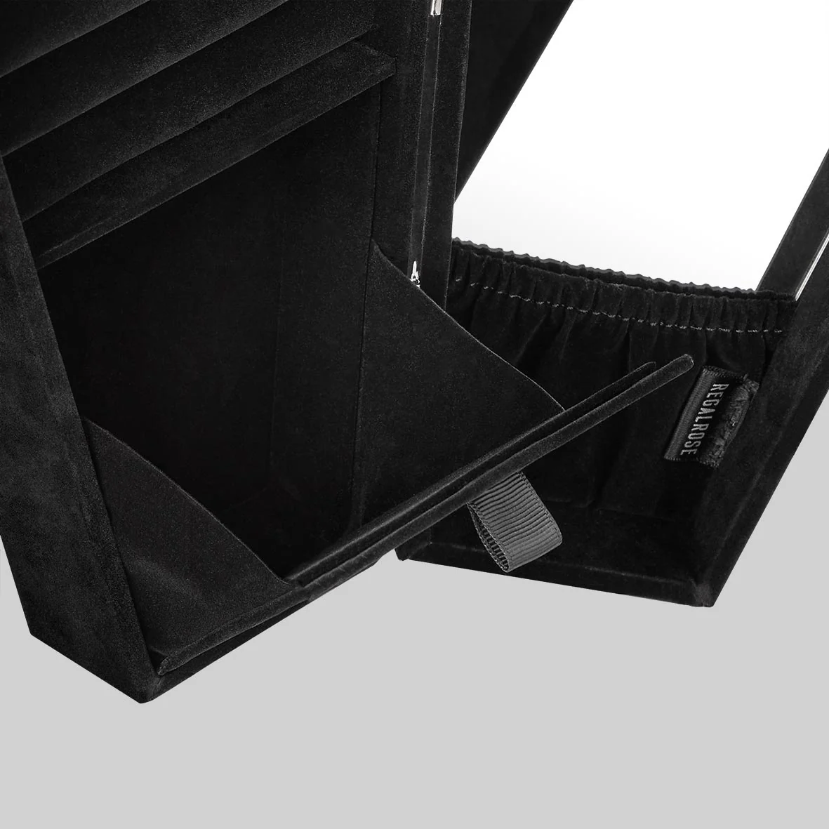 The Black Velvet Coffin Jewellery Cabinet - Image 7