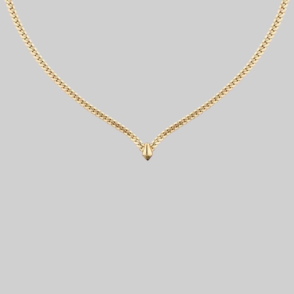 The Chevron Collar - Gold - Image 2