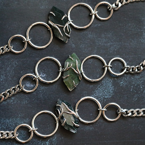 The Swamp Roots Gemstone Choker - Silver - Image 3