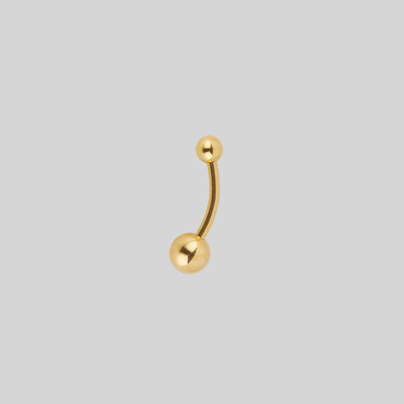 Titanium Belly Bar - Gold - Image 2