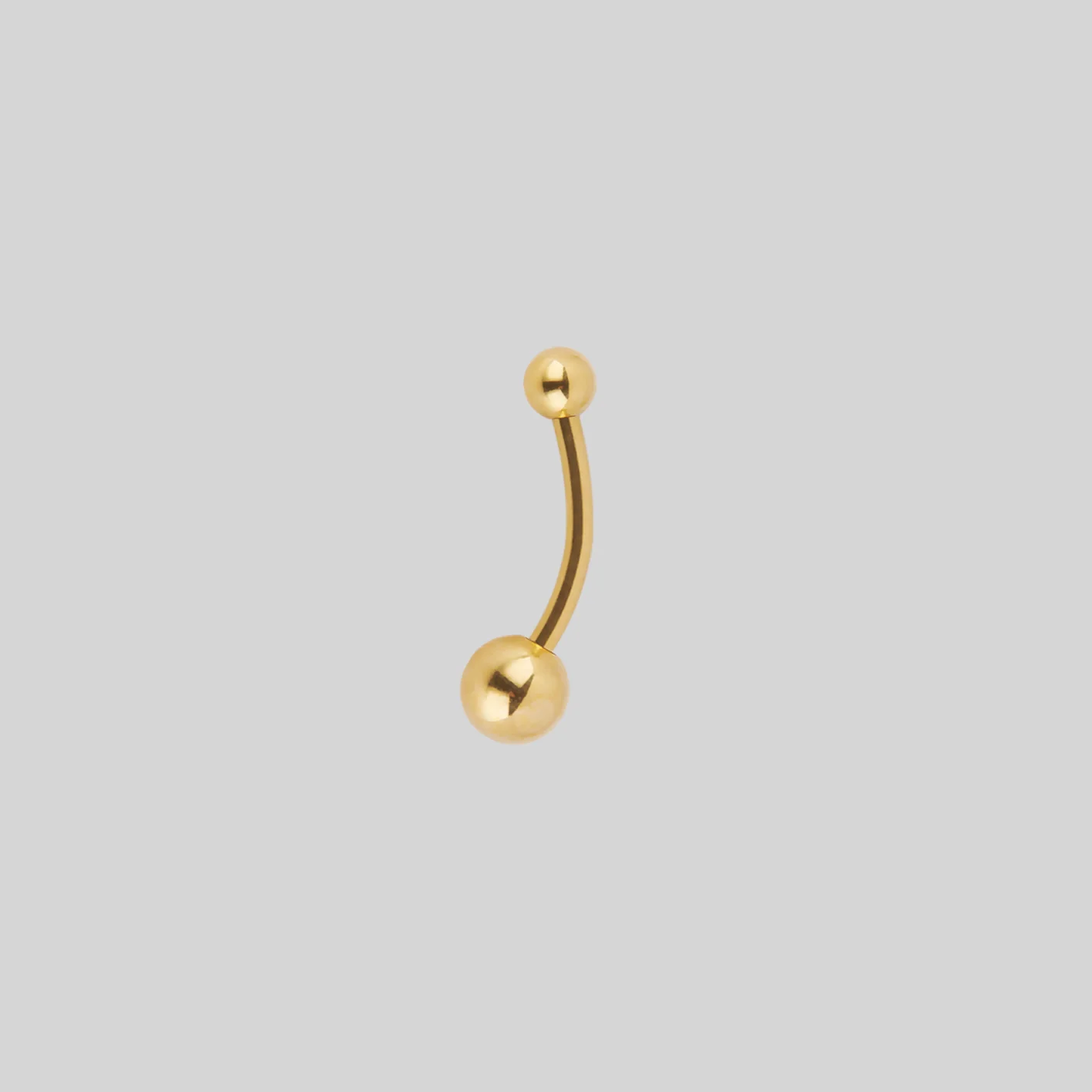 Titanium Belly Bar - Gold - Image 4