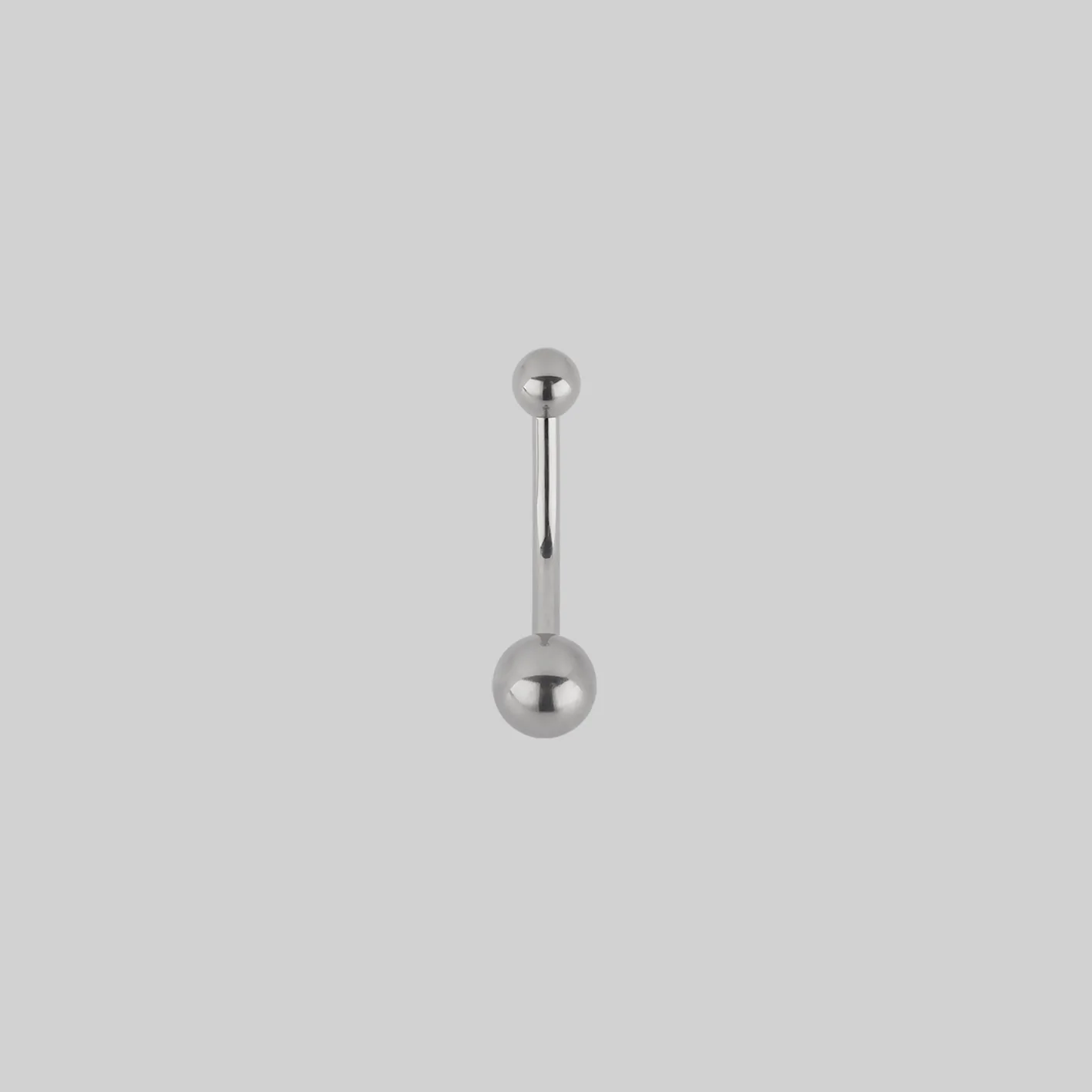 Titanium Belly Bar - Silver - Image 3