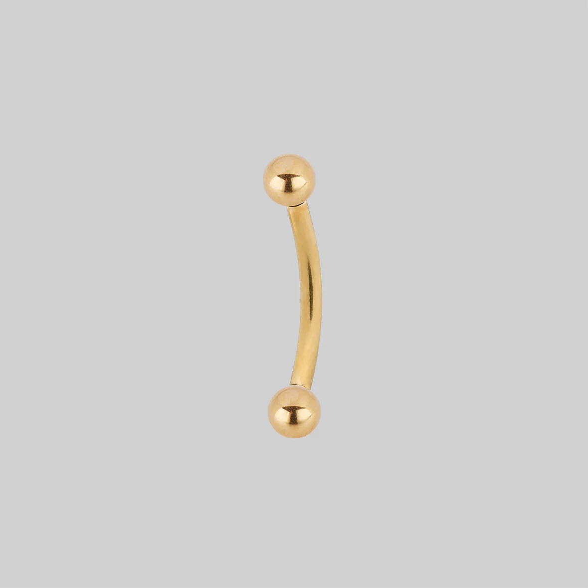 Titanium Curved Barbell - Gold - Image 10