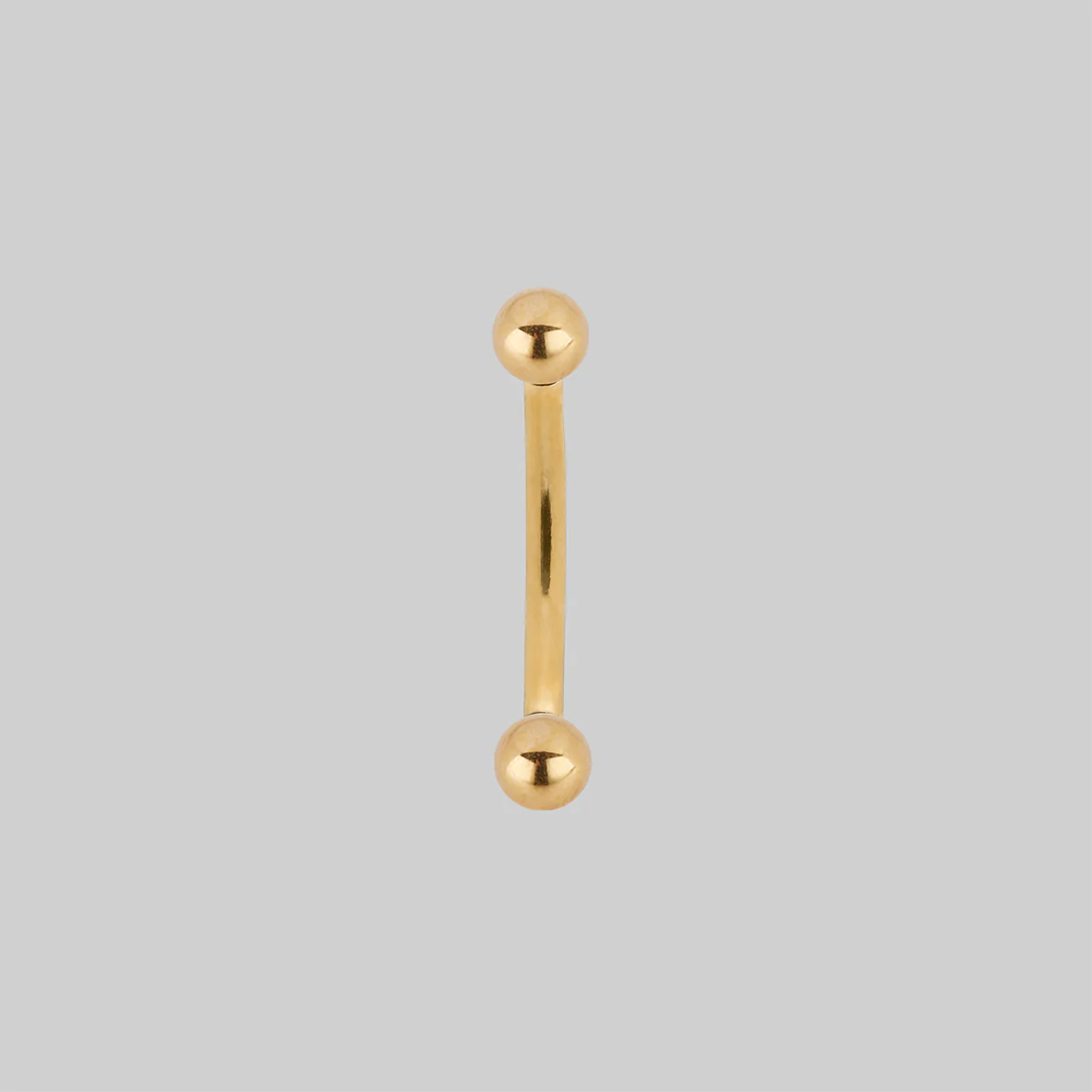 Titanium Curved Barbell - Gold - Image 9