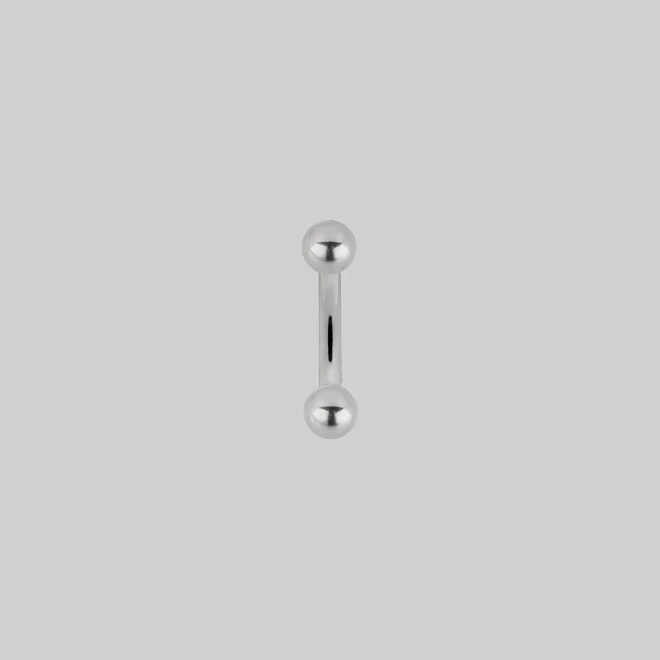 Titanium Curved Barbell - Silver