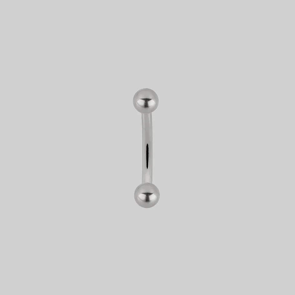 Titanium Curved Barbell - Silver - Image 7