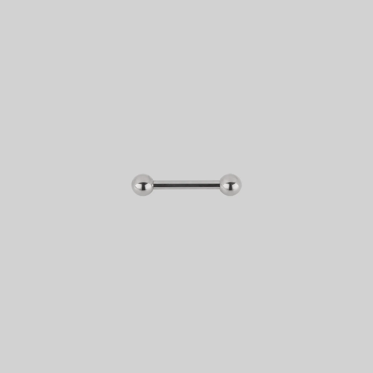 Titanium Nipple Bar - Silver
