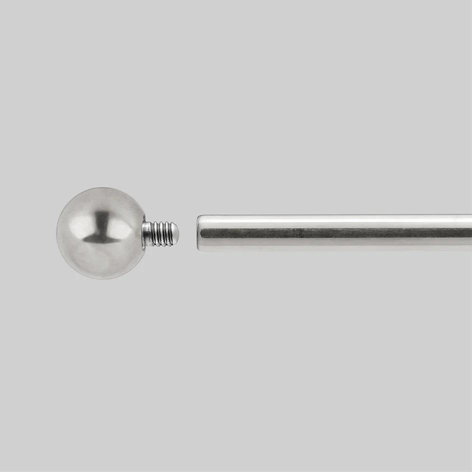 Titanium Nipple Bar - Silver - Image 2
