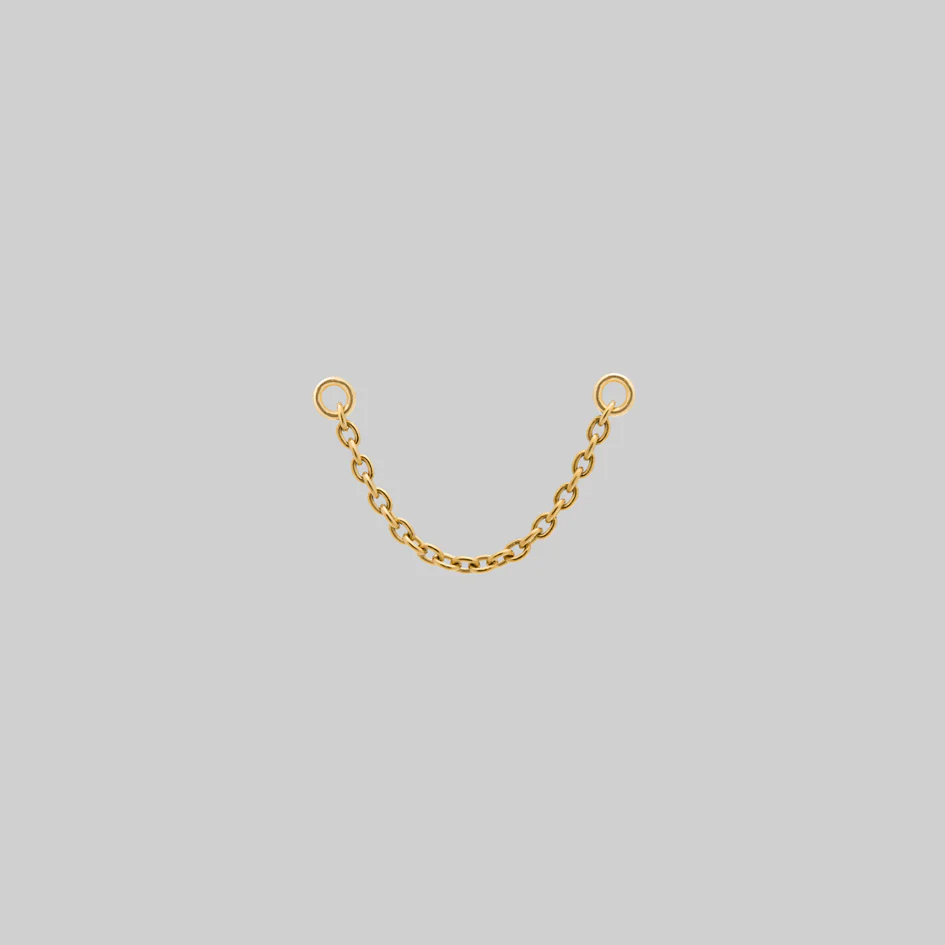 Titanium Piercing Chain - Gold - Image 2