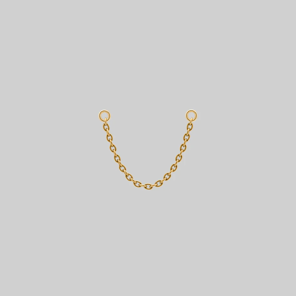 Titanium Piercing Chain - Gold - Image 4