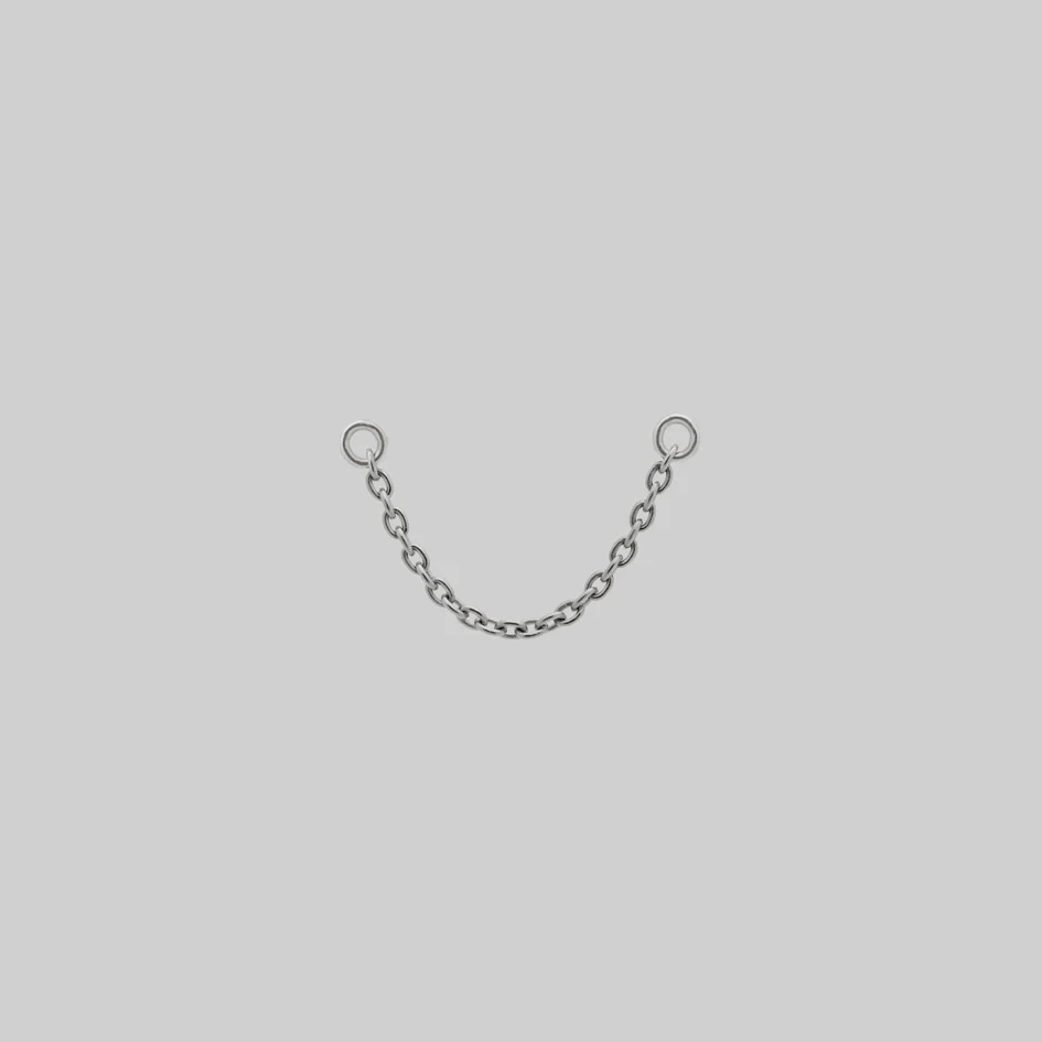 Titanium Piercing Chain - Silver