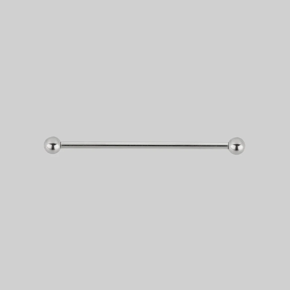 Titanium Straight Barbell - Silver