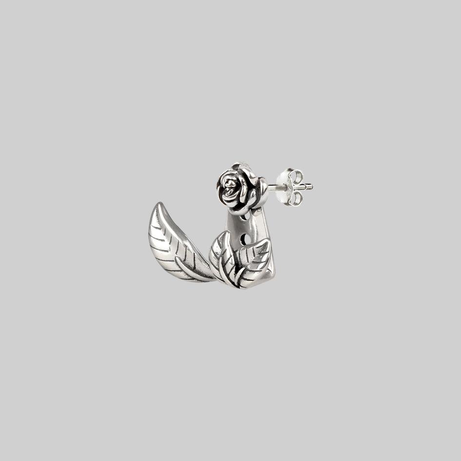 VERDURS. Rose & Foliage Earrings - Silver - Image 5