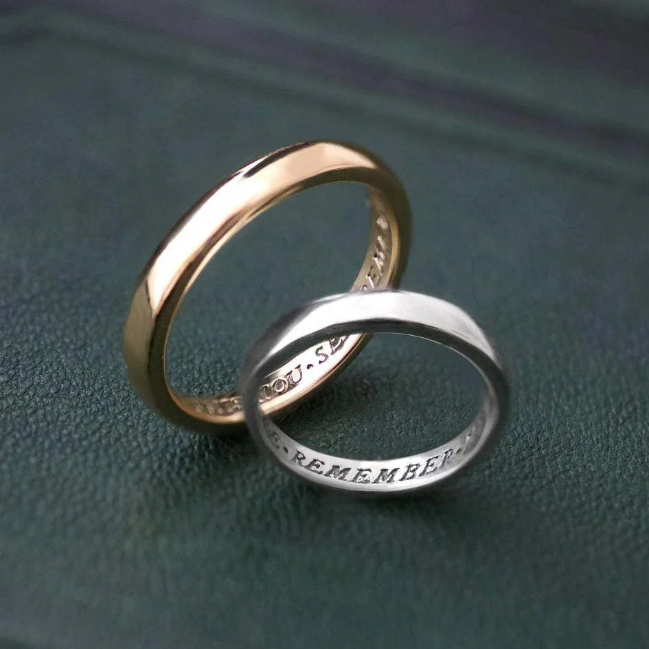 When This You See Remember Me Posie Ring - Silver - Image 3