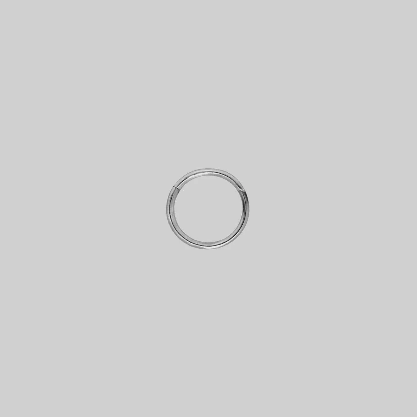 ZEN EXTRA MINI. Silver Titanium Septum Clicker Ring - Image 7